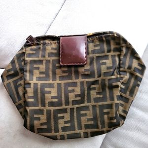 Fendi Zucca zip pouch